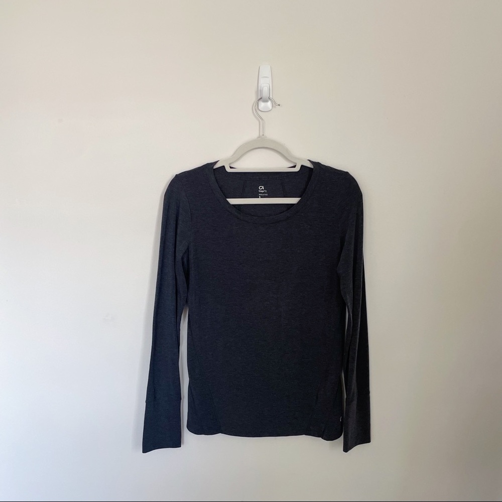 GapFit Crewneck Running Top (Gray), Size S